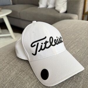 Titleist White Cap with Black Logo